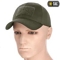 Тактична кепка з липучкою M-Tac Flex ріп-стоп. Світла олива