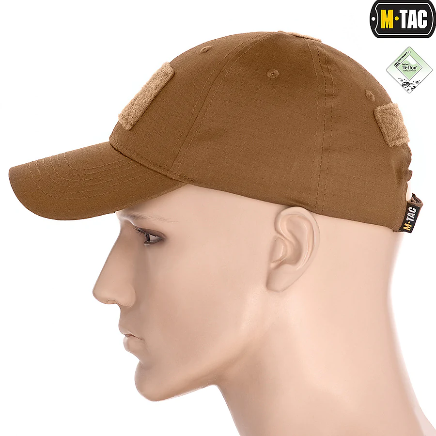 Тактическая кепка с липучкой M-Tac Flex рип-стоп. Койот