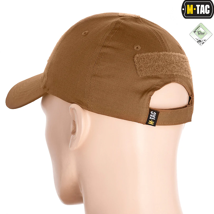 Тактическая кепка с липучкой M-Tac Flex рип-стоп. Койот
