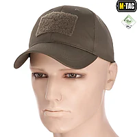 Тактична кепка з липучкою M-Tac Flex ріп-стоп. Темна олива