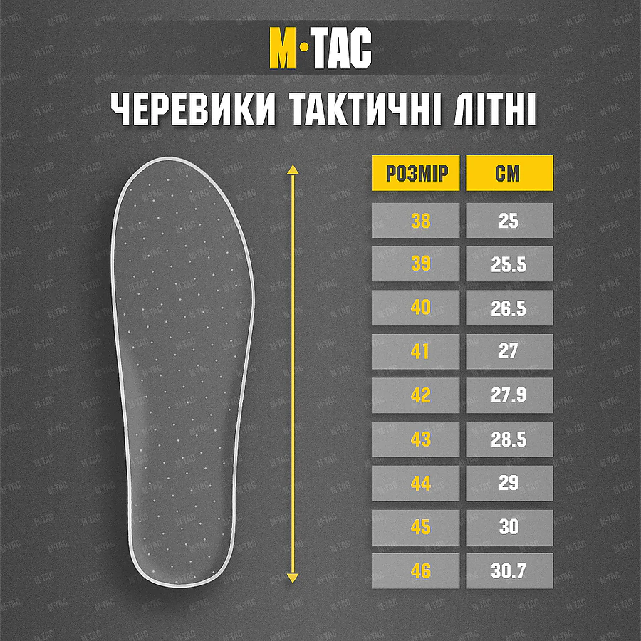 Тактические летние ботинки M-Tac. Койот