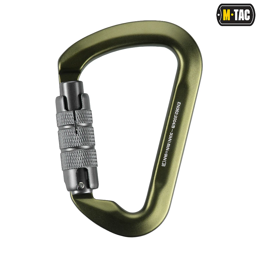 Карабін M-Tac Keylock з байонетною муфтою, 10 см. Олива