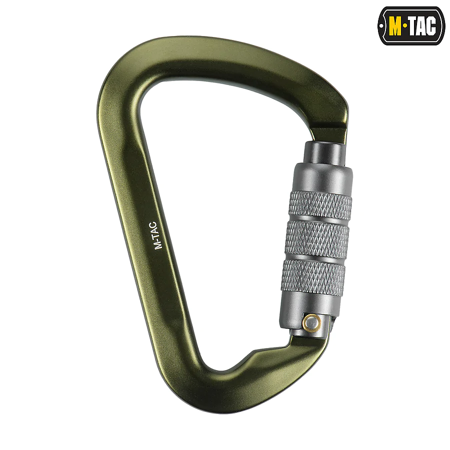 Карабін M-Tac Keylock з байонетною муфтою, 10 см. Олива