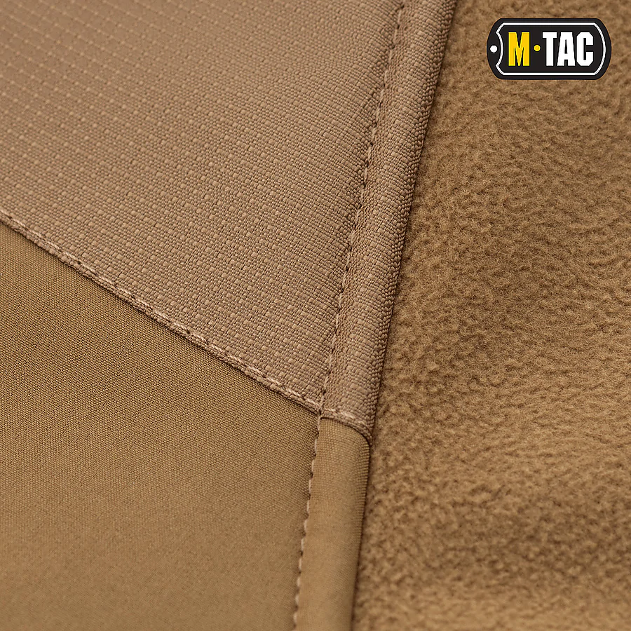 Тактическая куртка M-Tac Norman Windblock Fleece. Койот