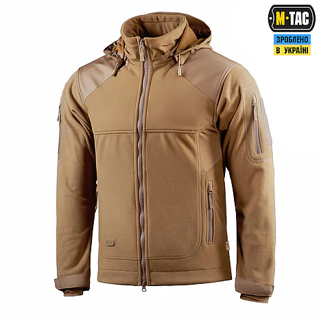 Тактична куртка M-Tac Norman Windblock Fleece. Койот