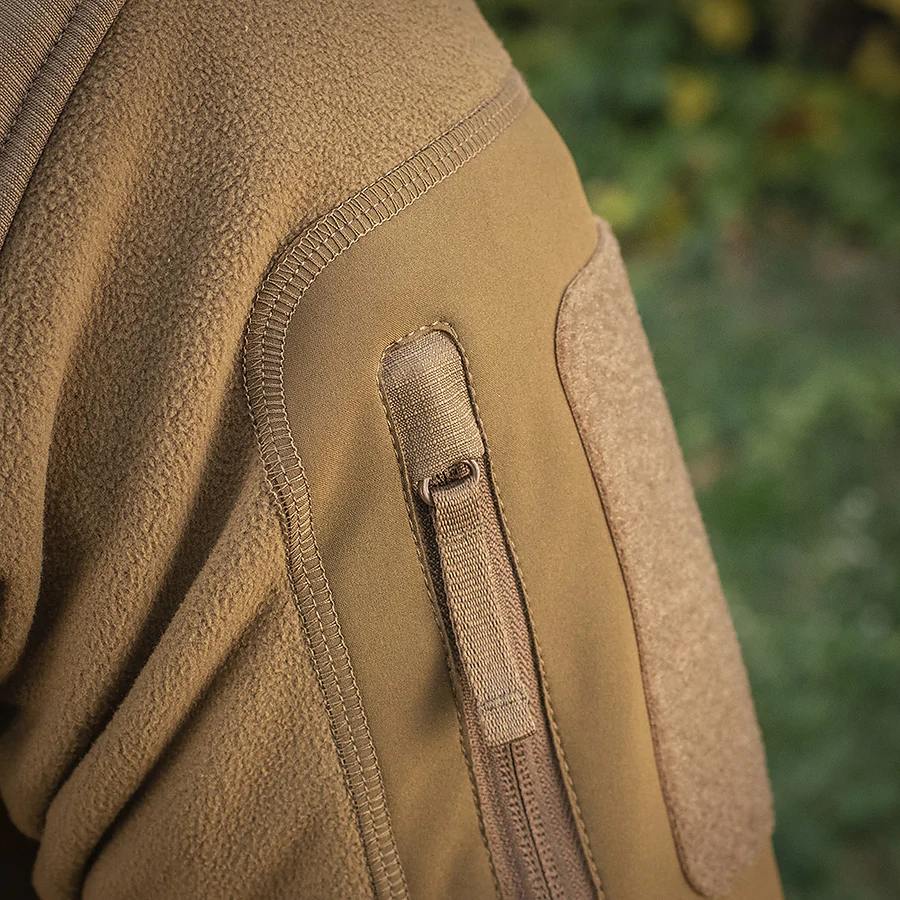 Тактическая куртка M-Tac Norman Windblock Fleece. Койот
