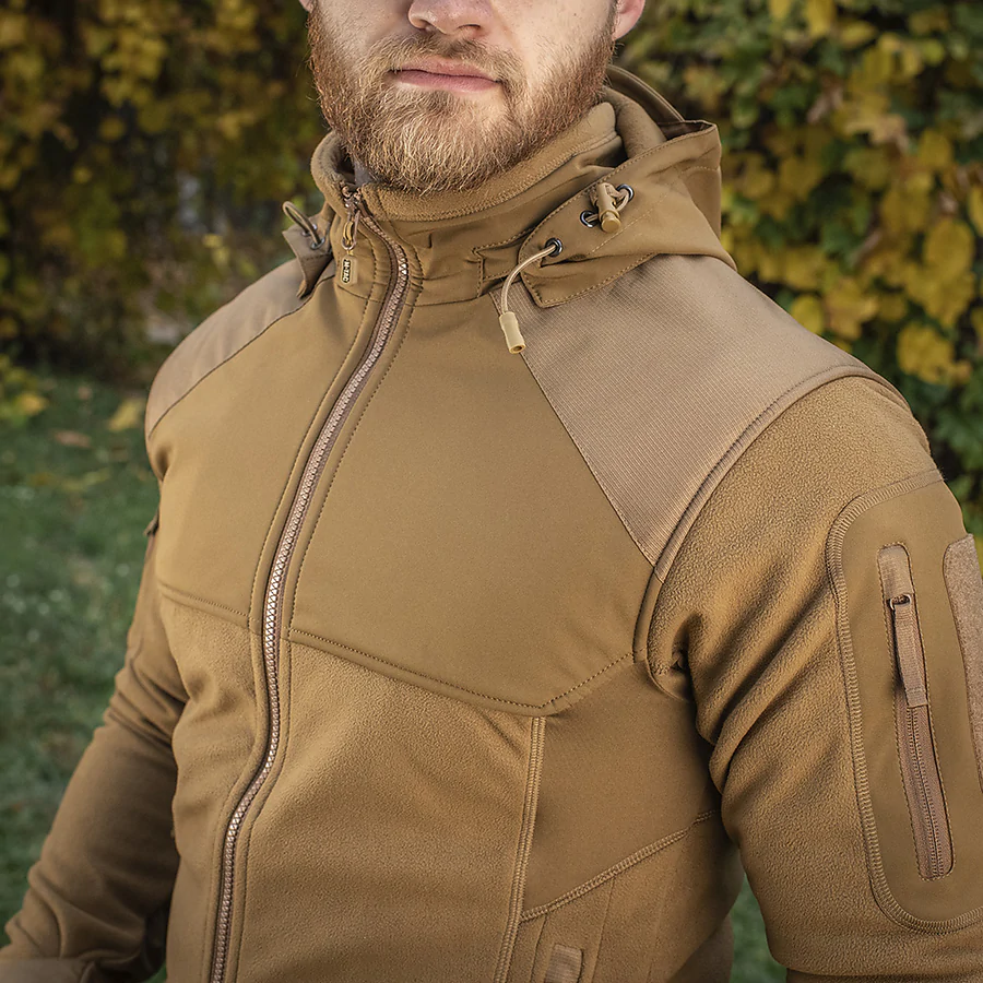 Тактическая куртка M-Tac Norman Windblock Fleece. Койот