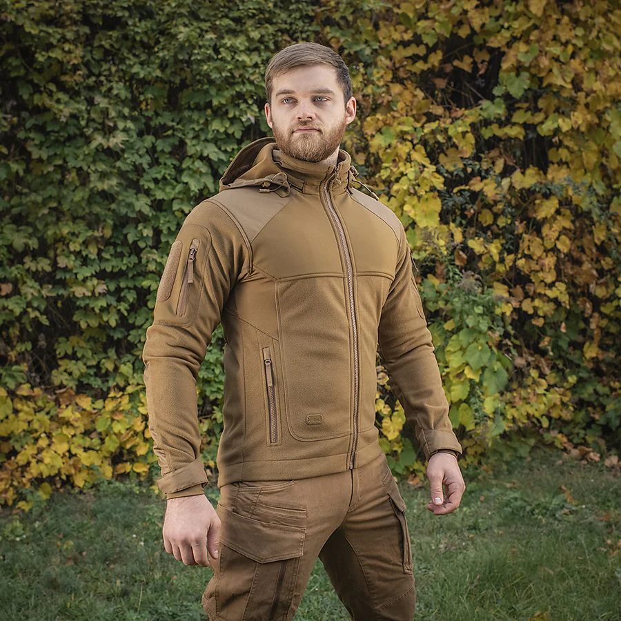 Тактическая куртка M-Tac Norman Windblock Fleece. Койот