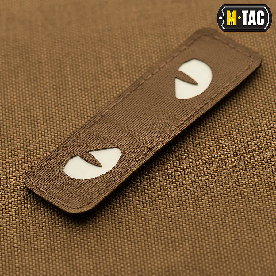 Шеврон-нашивка M-Tac Cat Eyes Laser Cut. Койот