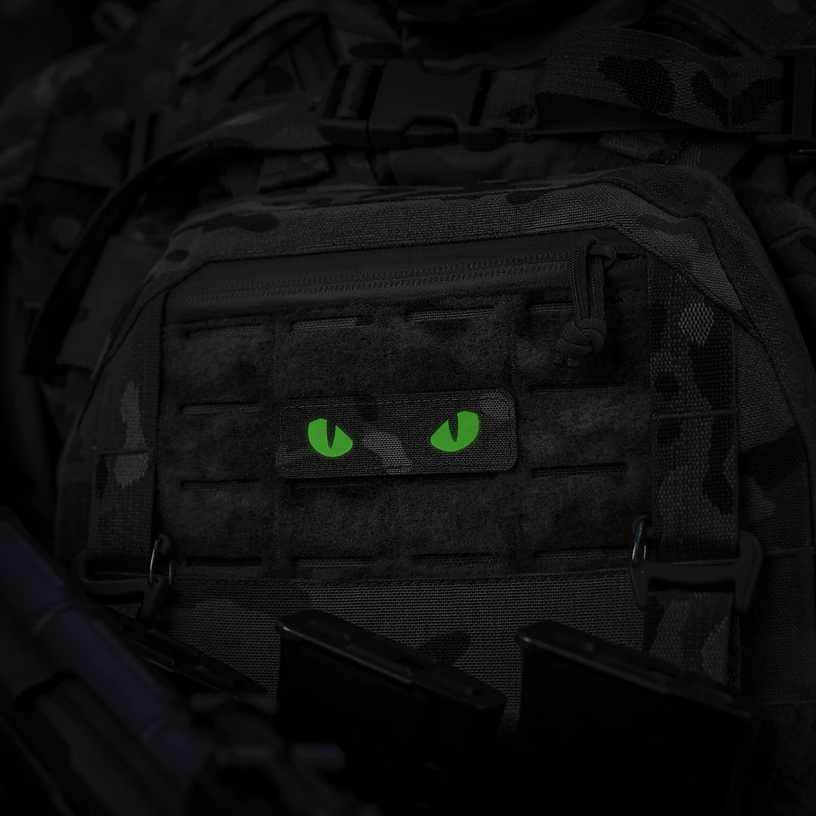 Шеврон-нашивка M-Tac Cat Eyes Laser Cut. Мультикам з зеленими очима