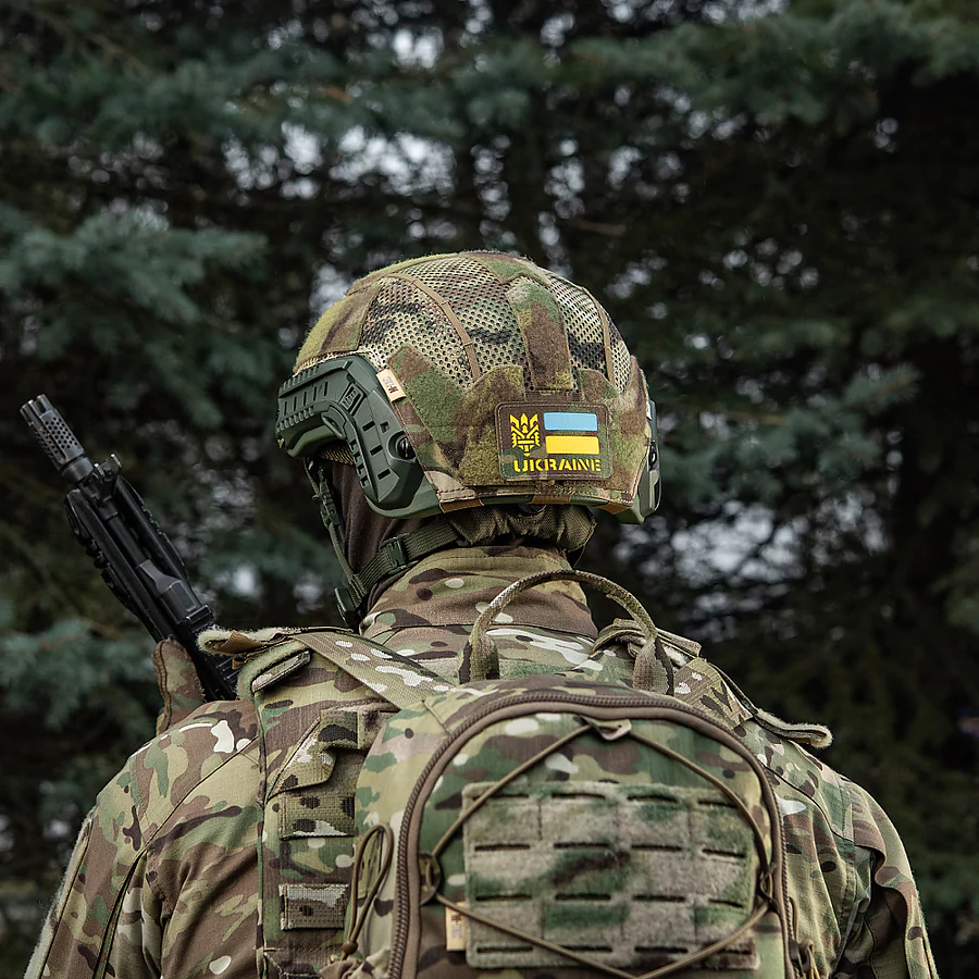 Шеврон-нашивка M-Tac Ukraine Laser Cut Тризуб. Мультикам