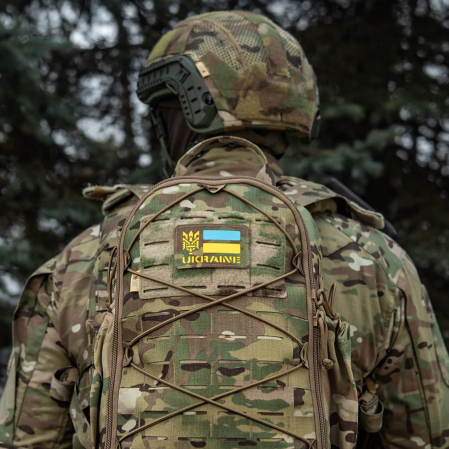 Шеврон-нашивка M-Tac Ukraine Laser Cut Тризуб. Мультикам