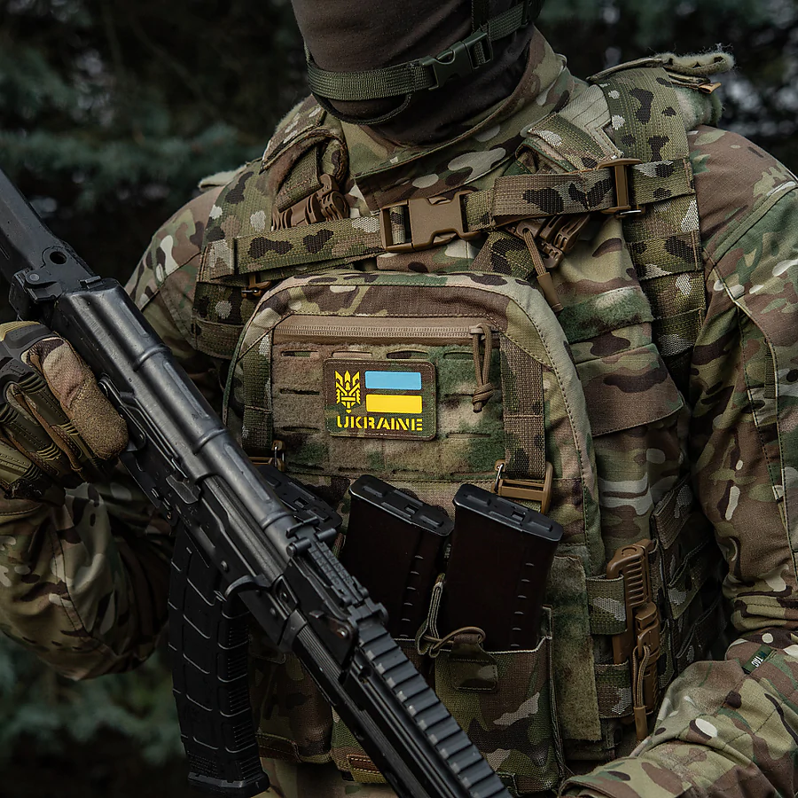 Шеврон-нашивка M-Tac Ukraine Laser Cut Тризуб. Мультикам