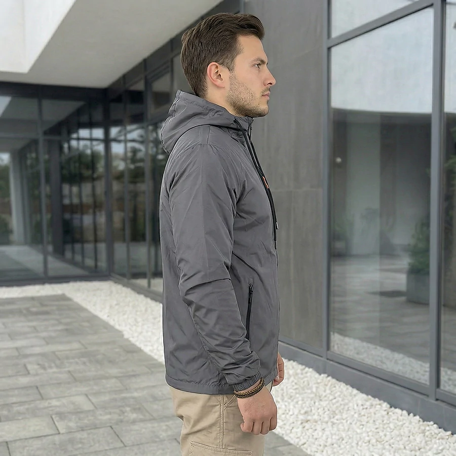 Куртка вітровка The North Face. Сірий