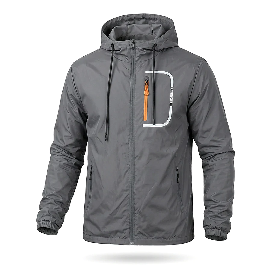 Куртка вітровка The North Face. Сірий