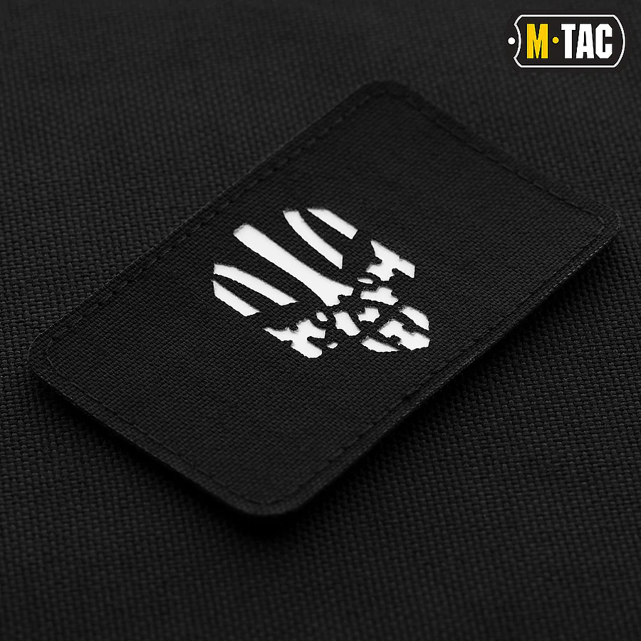 Шеврон-нашивка M-Tac Мститель Laser Cut горизонтальная. Черный