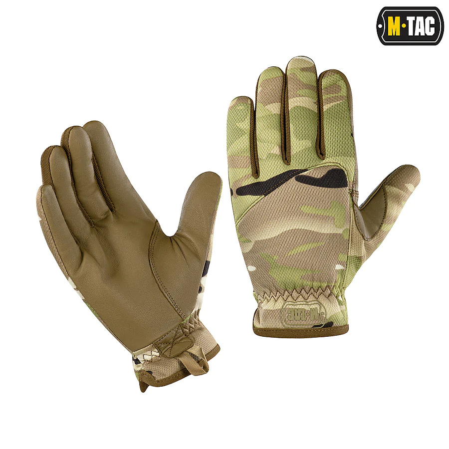 Рукавички M-Tac Scout Tactical Mk.2 шкіряні. Мультикам