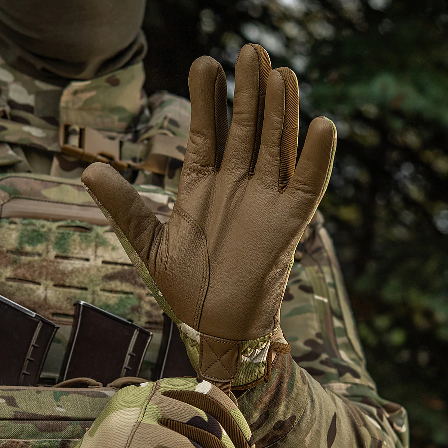 Рукавички M-Tac Scout Tactical Mk.2 шкіряні. Мультикам