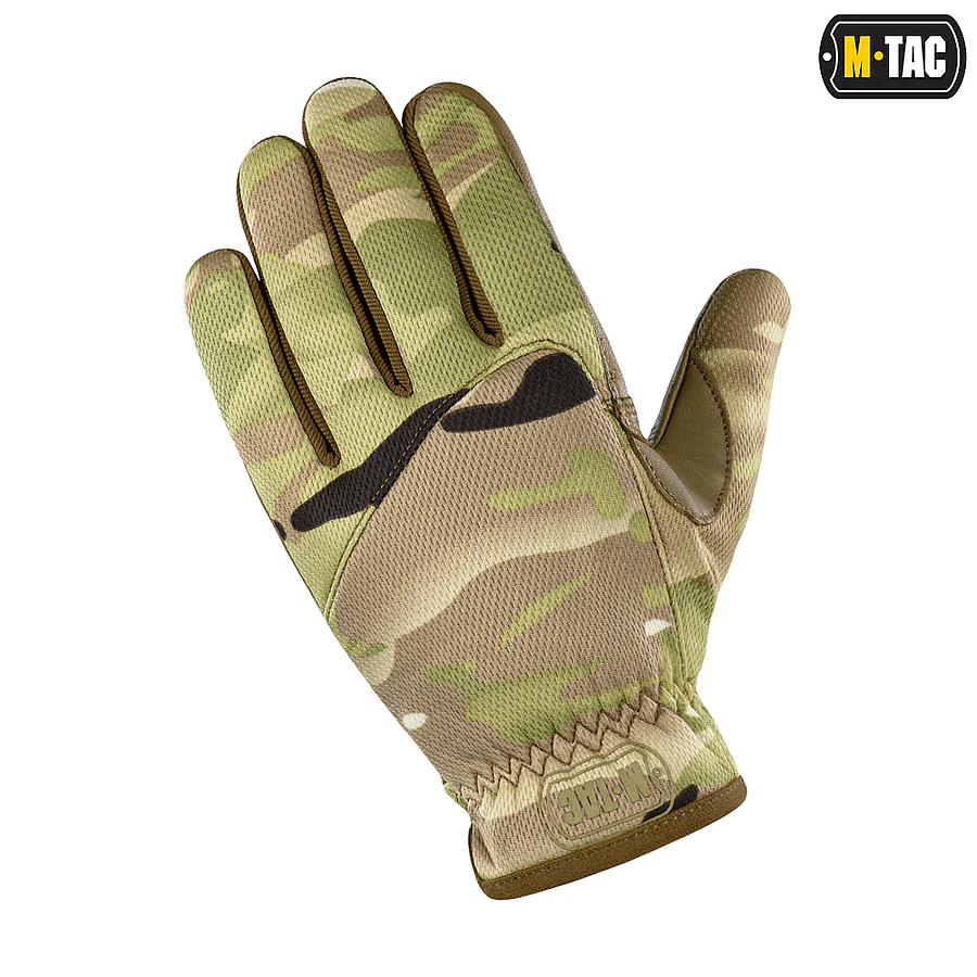 Рукавички M-Tac Scout Tactical Mk.2 шкіряні. Мультикам