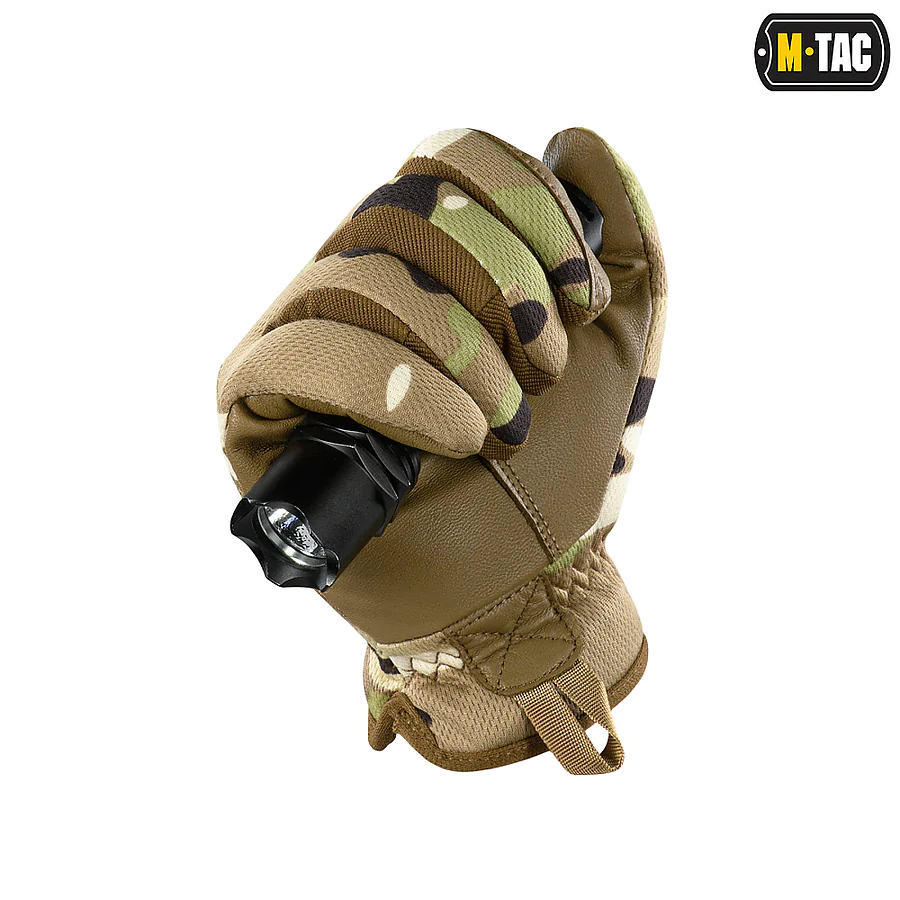 Рукавички M-Tac Scout Tactical Mk.2 шкіряні. Мультикам