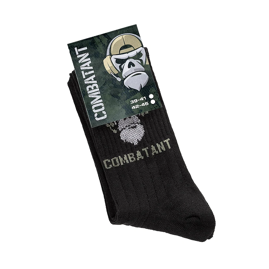 Шкарпетки трекінгові Combatant Ranger Trek Mid Core. Чорний
