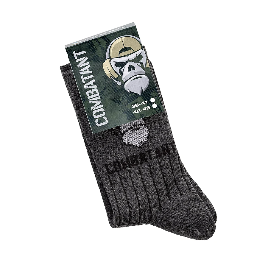 Шкарпетки трекінгові Combatant Ranger Trek Mid Core. Сірий