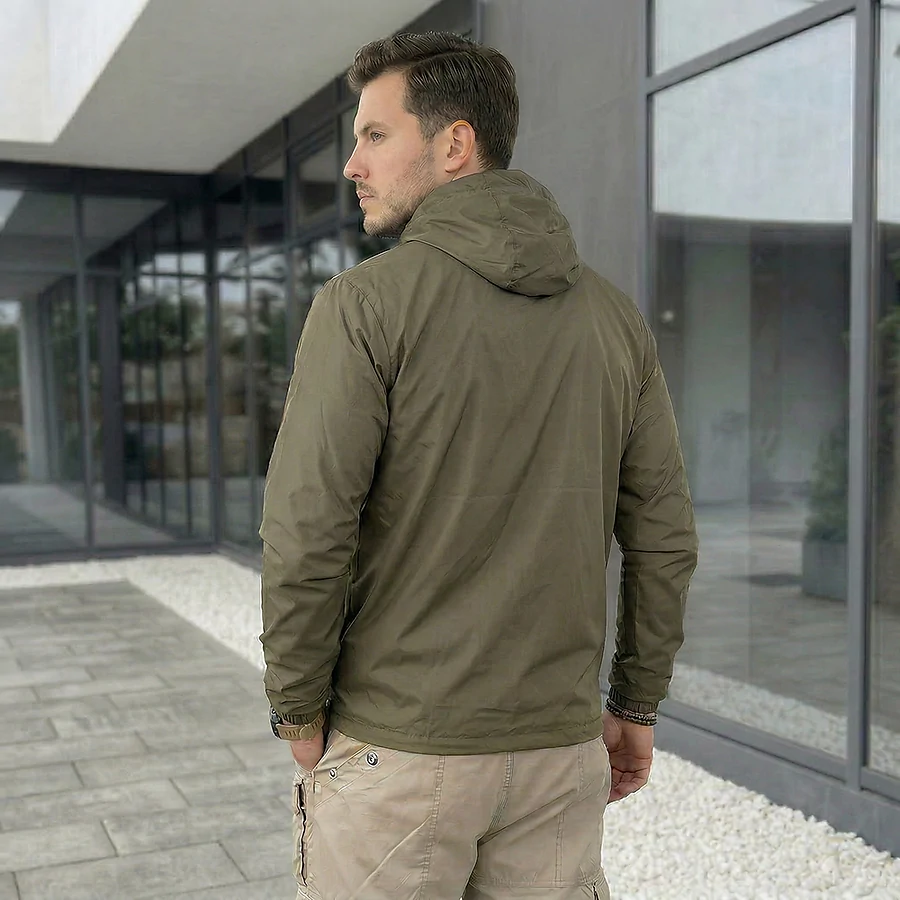 Куртка вітровка The North Face. Олива