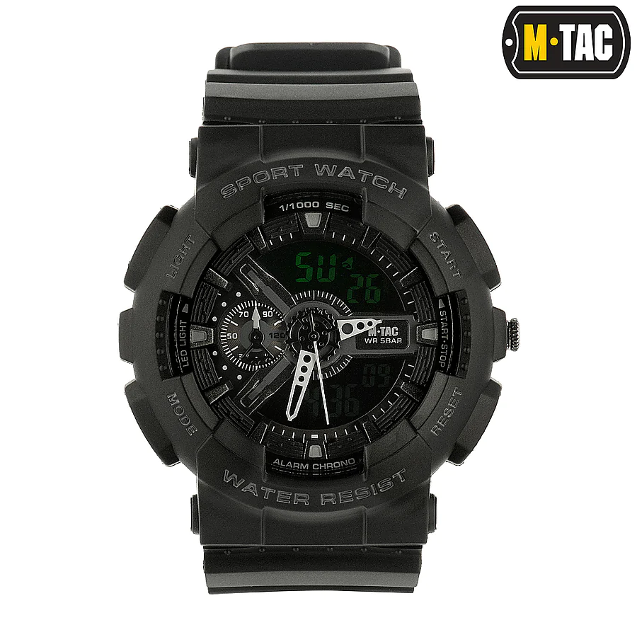 Тактические часы M-Tac Sport. Черный