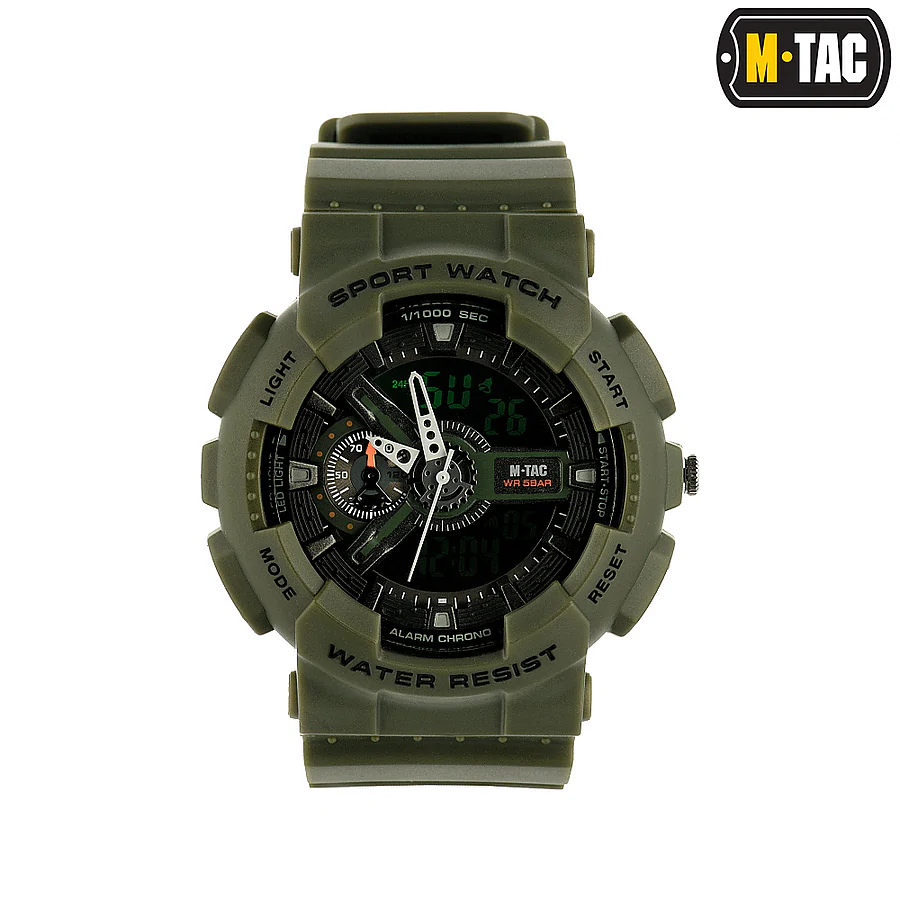 Тактические часы M-Tac Sport. Олива