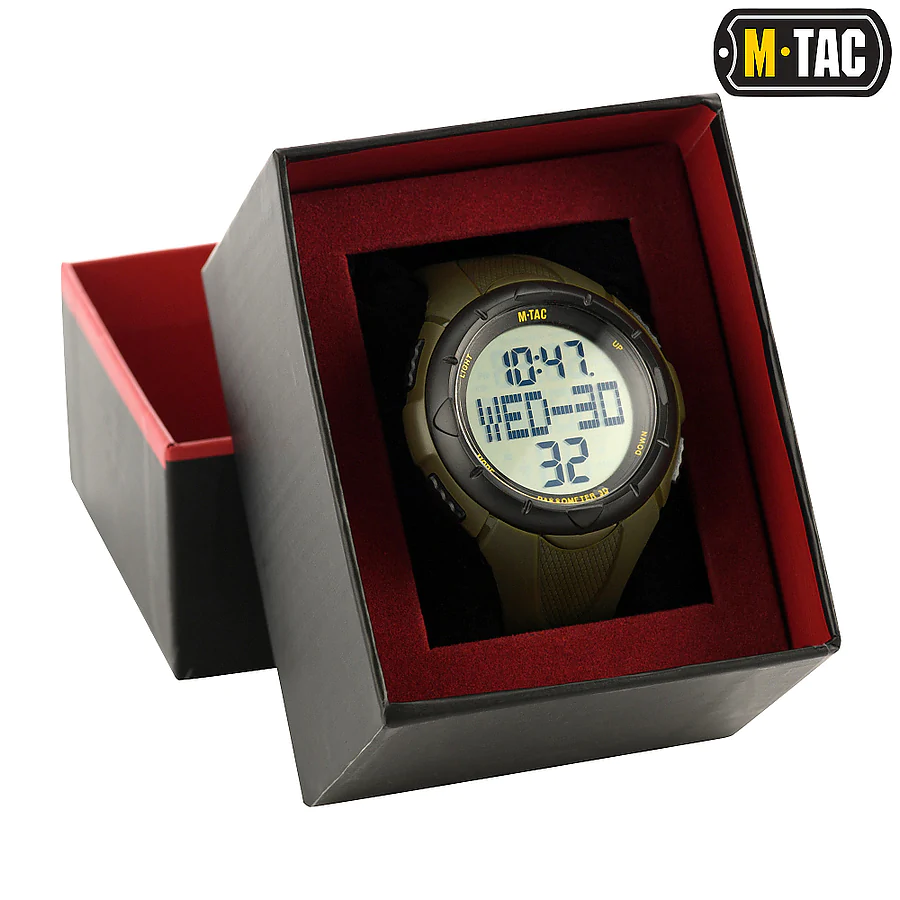 Тактические часы M-Tac с шагомером. Олива