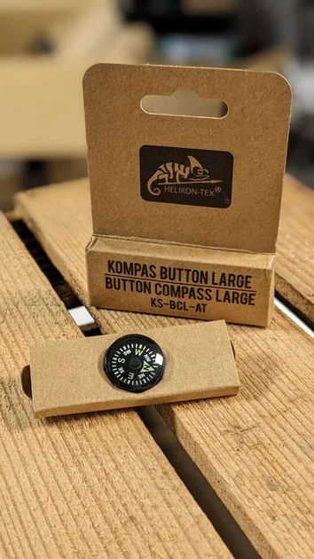 Компас Helikon Button Compass Large. Черный