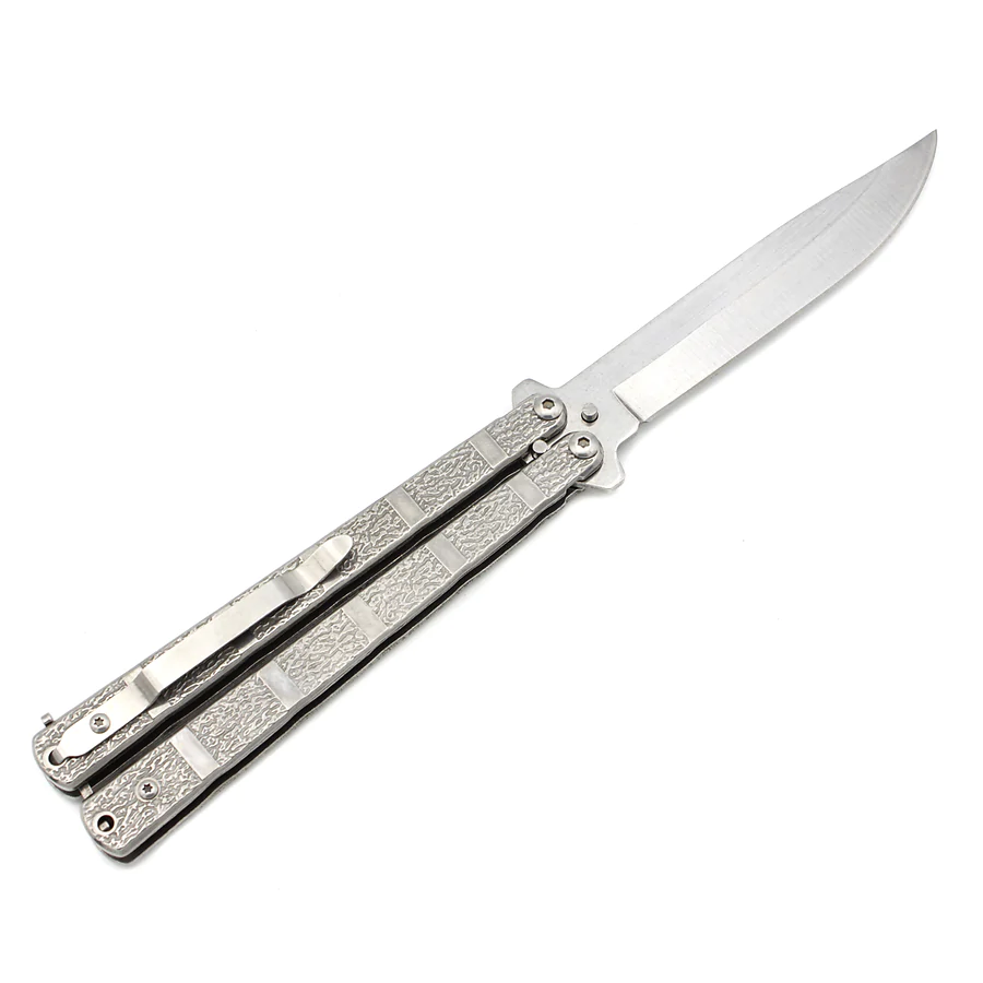 Нож бабочка Benchmade A814. Серый
