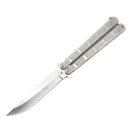 Нiж метелик Benchmade A814. Сірий