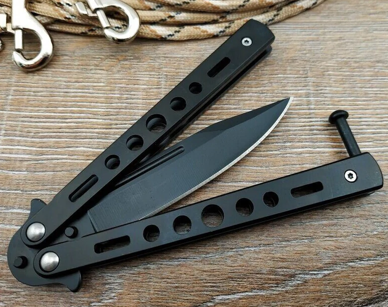 Нiж метелик Benchmade 323B. Чорний