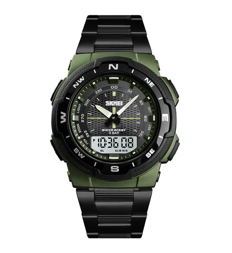 Часы наручные SKMEI 1370AG. Олива