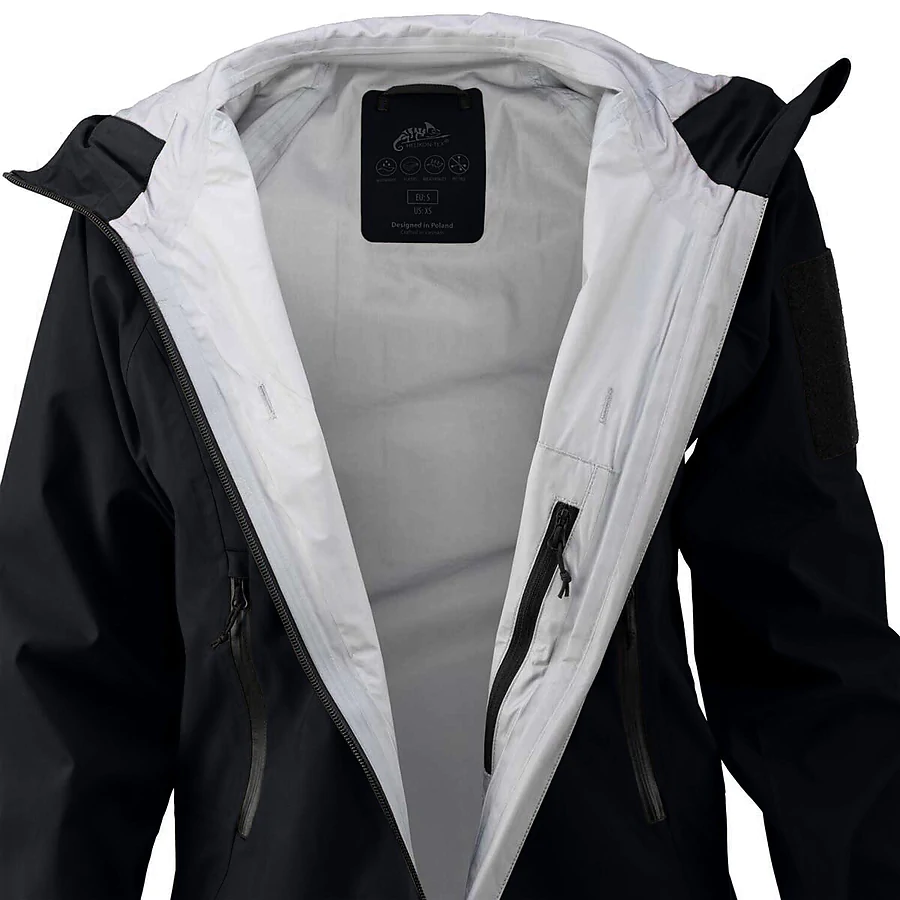 Куртка жіноча Helikon Squall Hardshell Torrent Stretch. Чорний