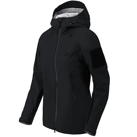 Куртка жіноча Helikon Squall Hardshell Torrent Stretch. Чорний