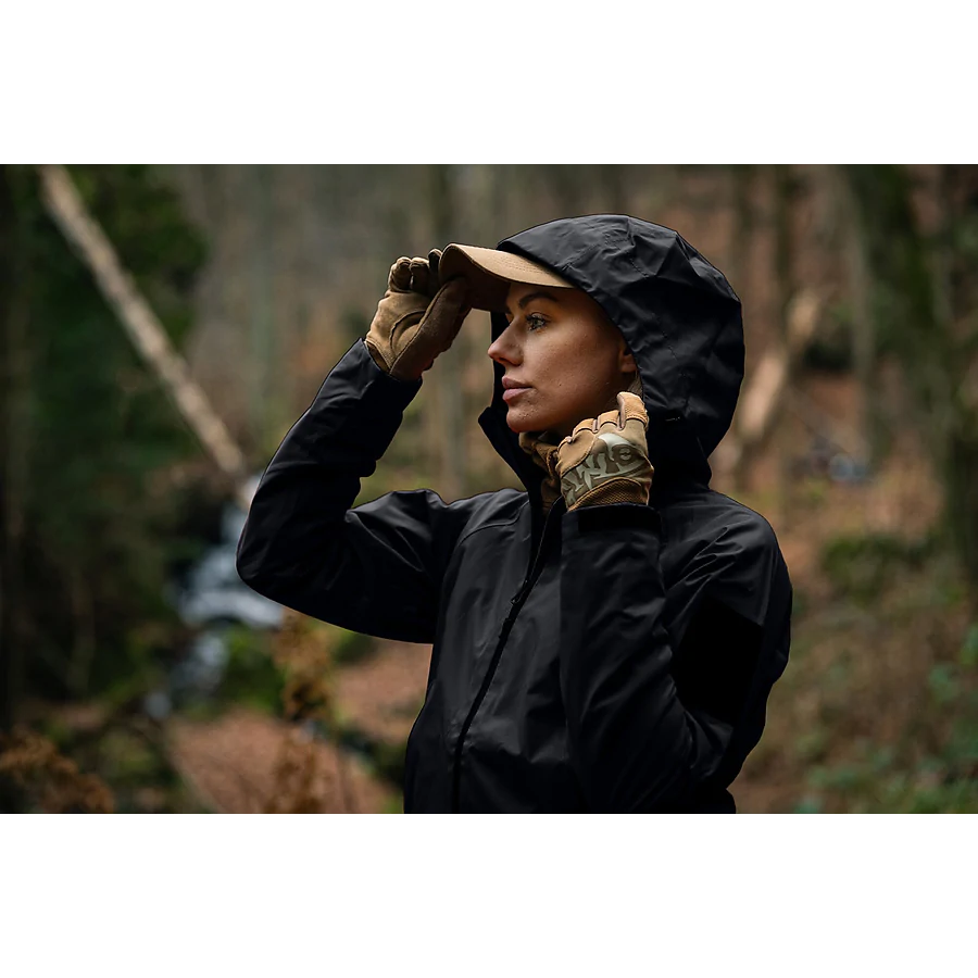 Куртка жіноча Helikon Squall Hardshell Torrent Stretch. Чорний
