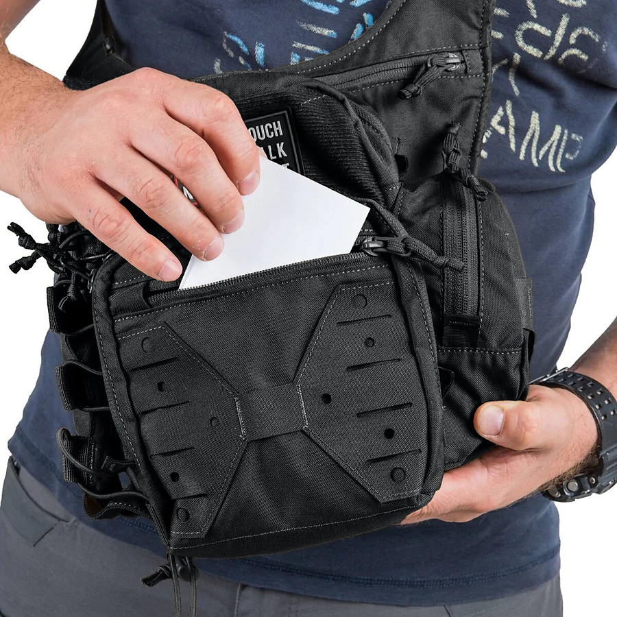 Тактическая боковая сумка Helikon EDC 11л. Черный