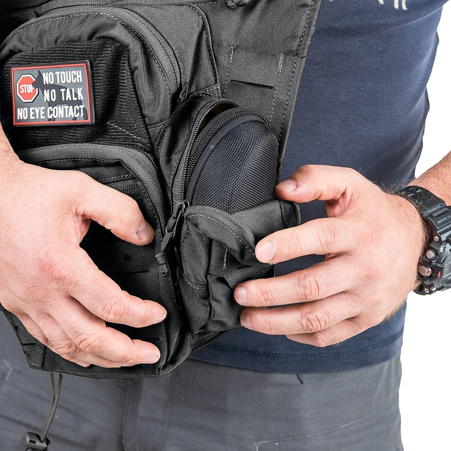 Тактическая боковая сумка Helikon EDC 11л. Черный