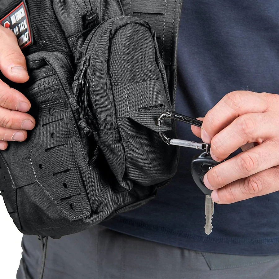 Тактическая боковая сумка Helikon EDC 11л. Черный