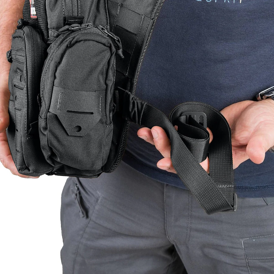 Тактическая боковая сумка Helikon EDC 11л. Черный