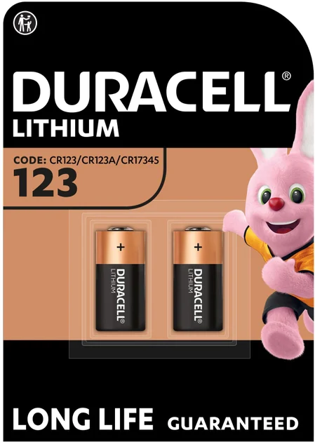 Батарейки Duracell Ultra Lithium CR123A, 2 шт