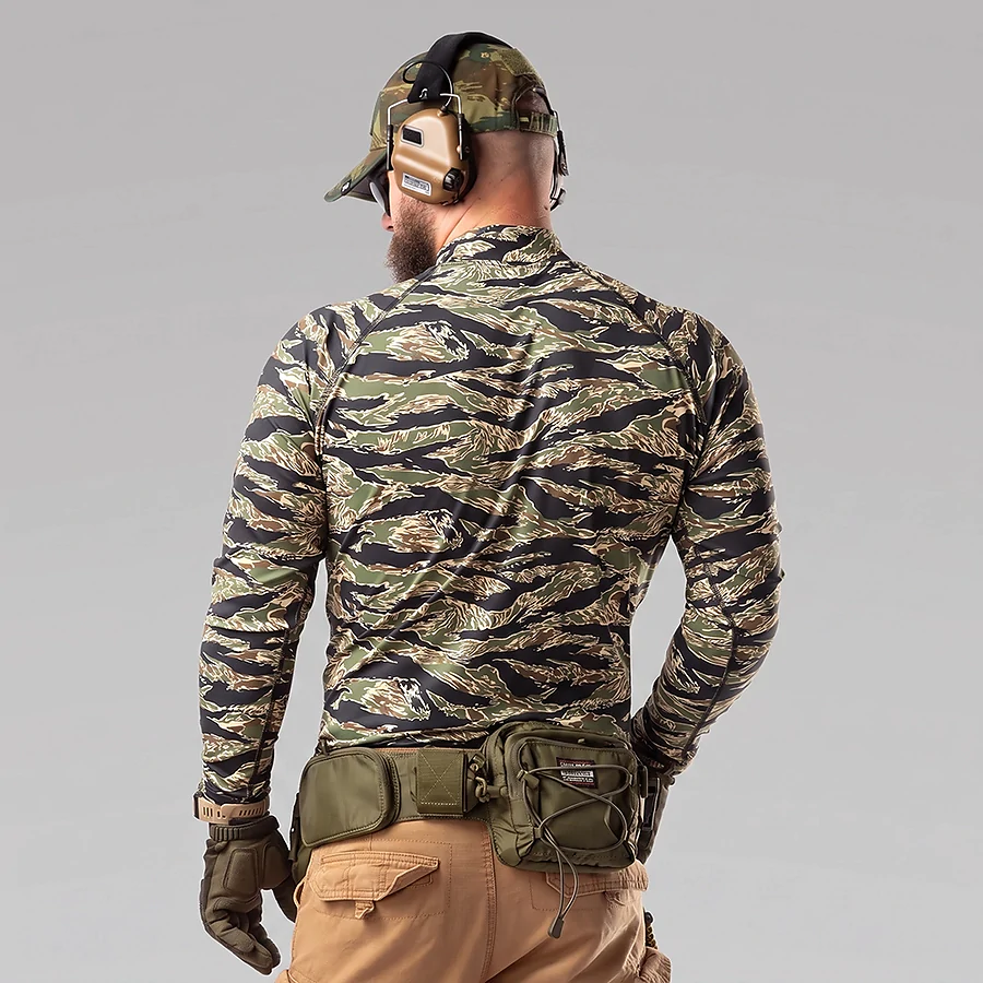 Чоловічий тактичний рашгард Combatant ASSAULT PRO LS. Tiger Green