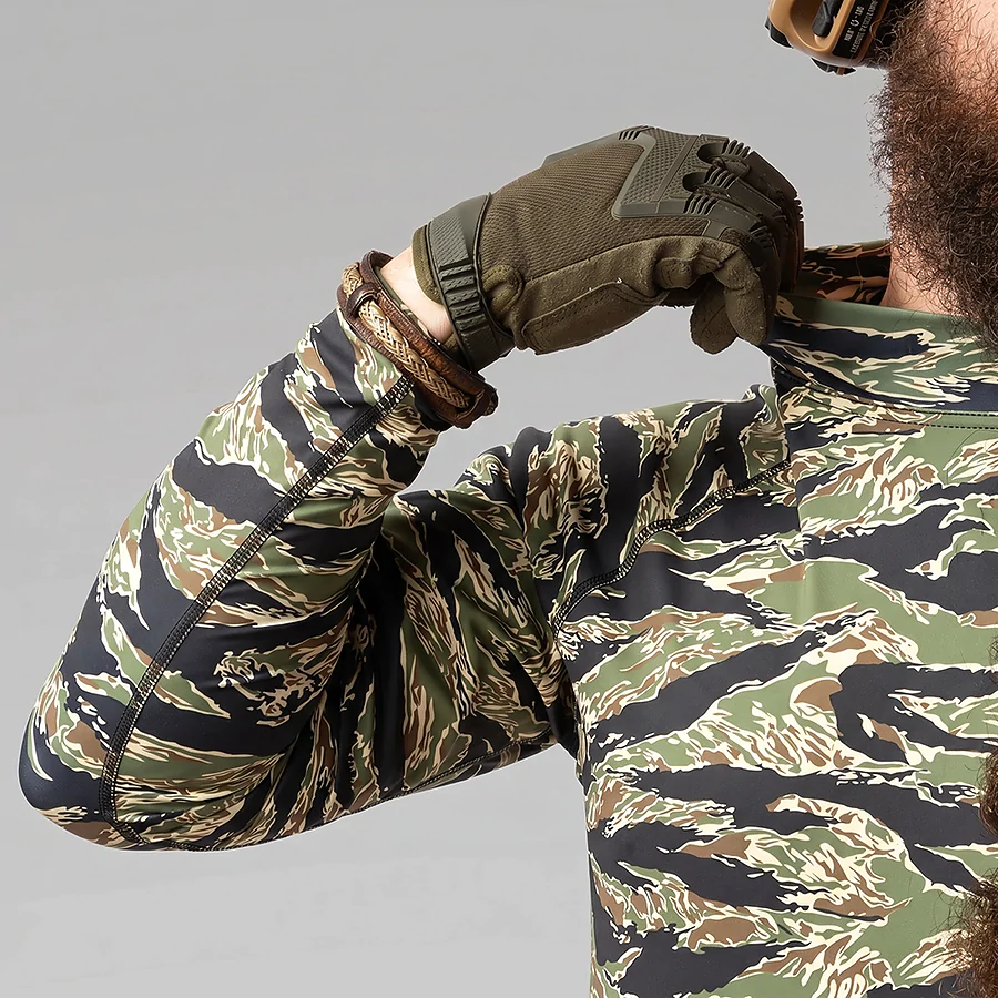 Чоловічий тактичний рашгард Combatant ASSAULT PRO LS. Tiger Green