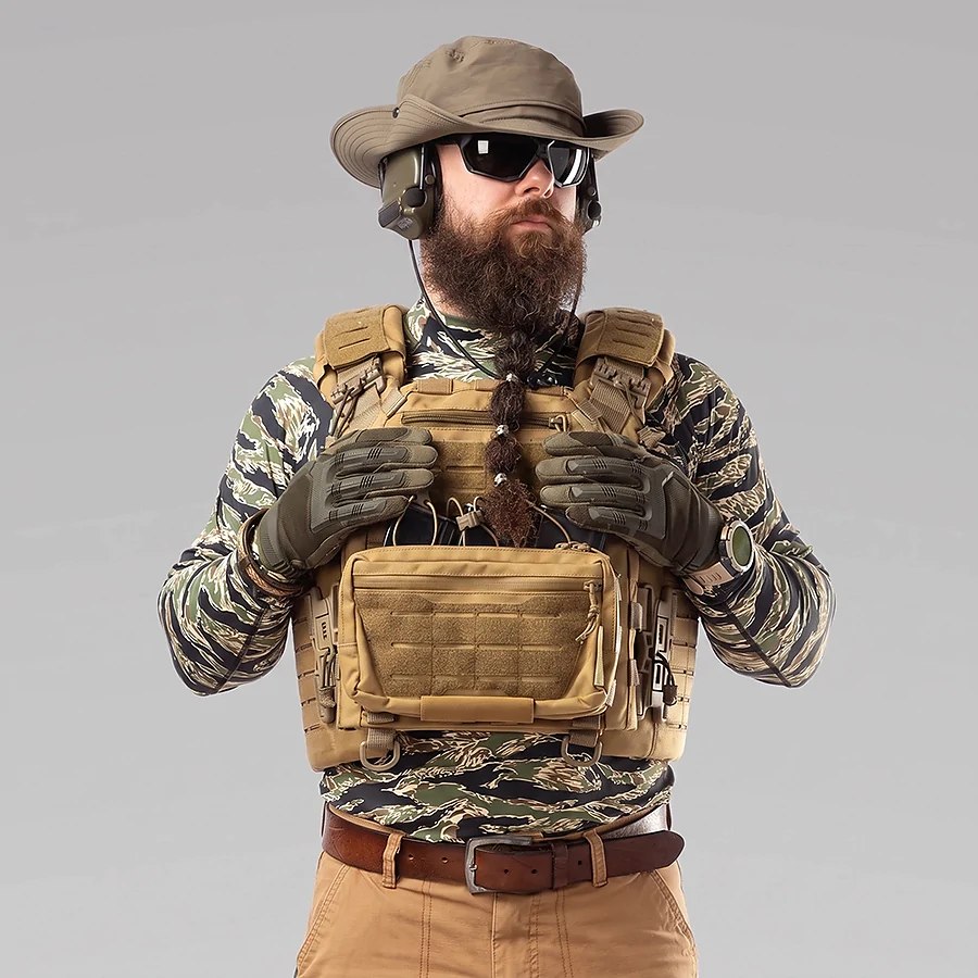 Чоловічий тактичний рашгард Combatant ASSAULT PRO LS. Tiger Green