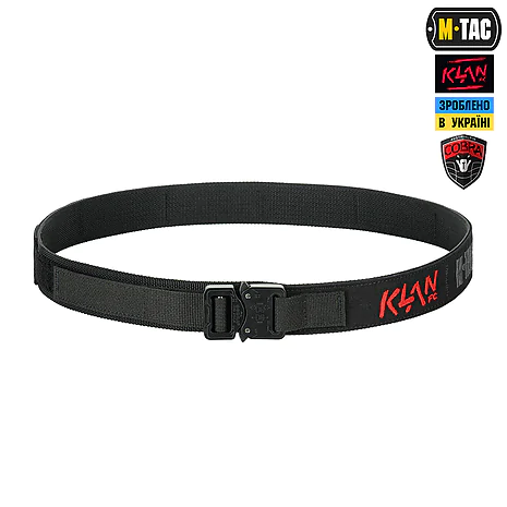 Тактичний ремінь M-Tac KLAN Cobra Buckle Belt. Чорний