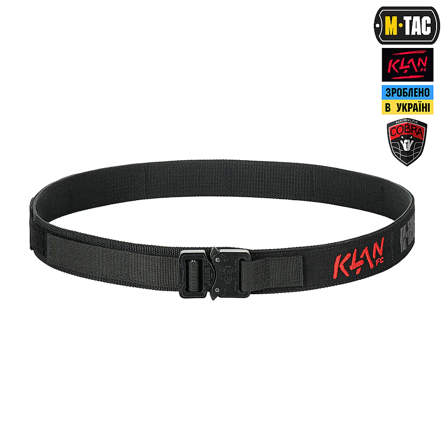 Тактический ремень M-Tac KLAN Cobra Buckle Belt. Черный