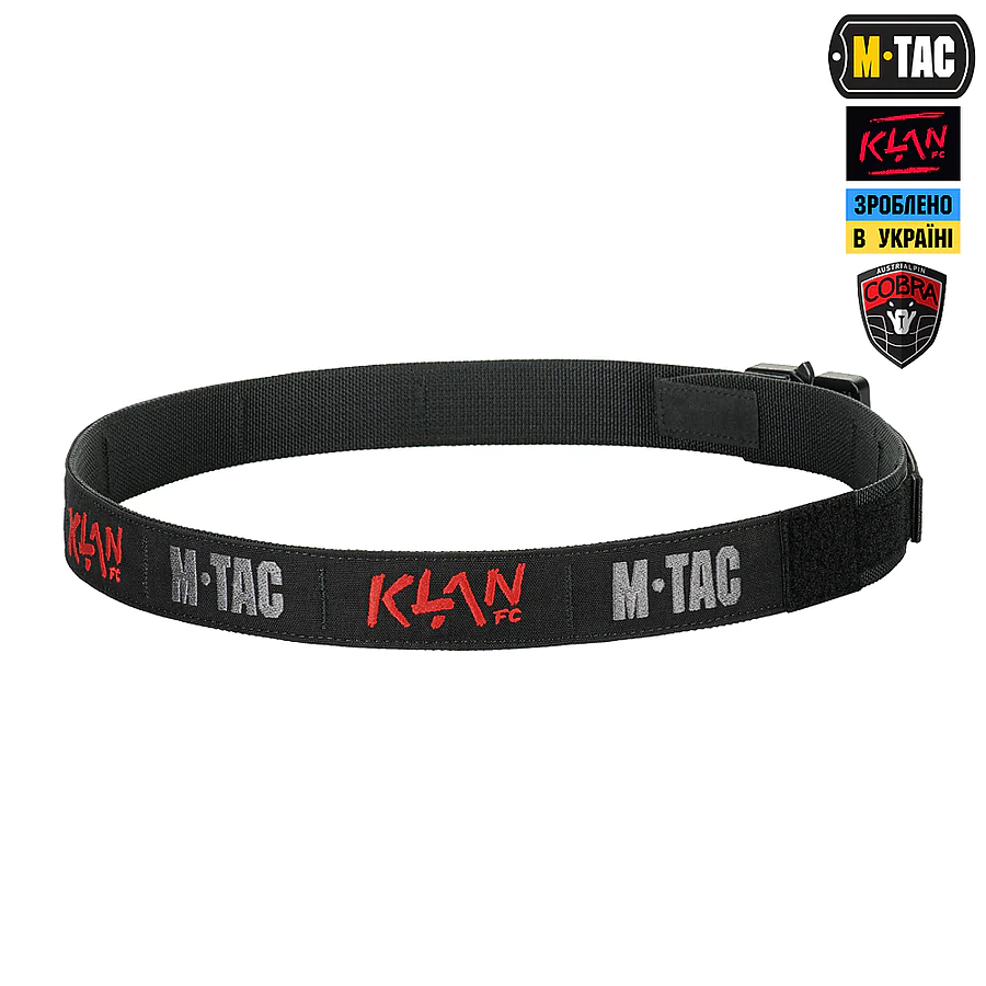 Тактический ремень M-Tac KLAN Cobra Buckle Belt. Черный