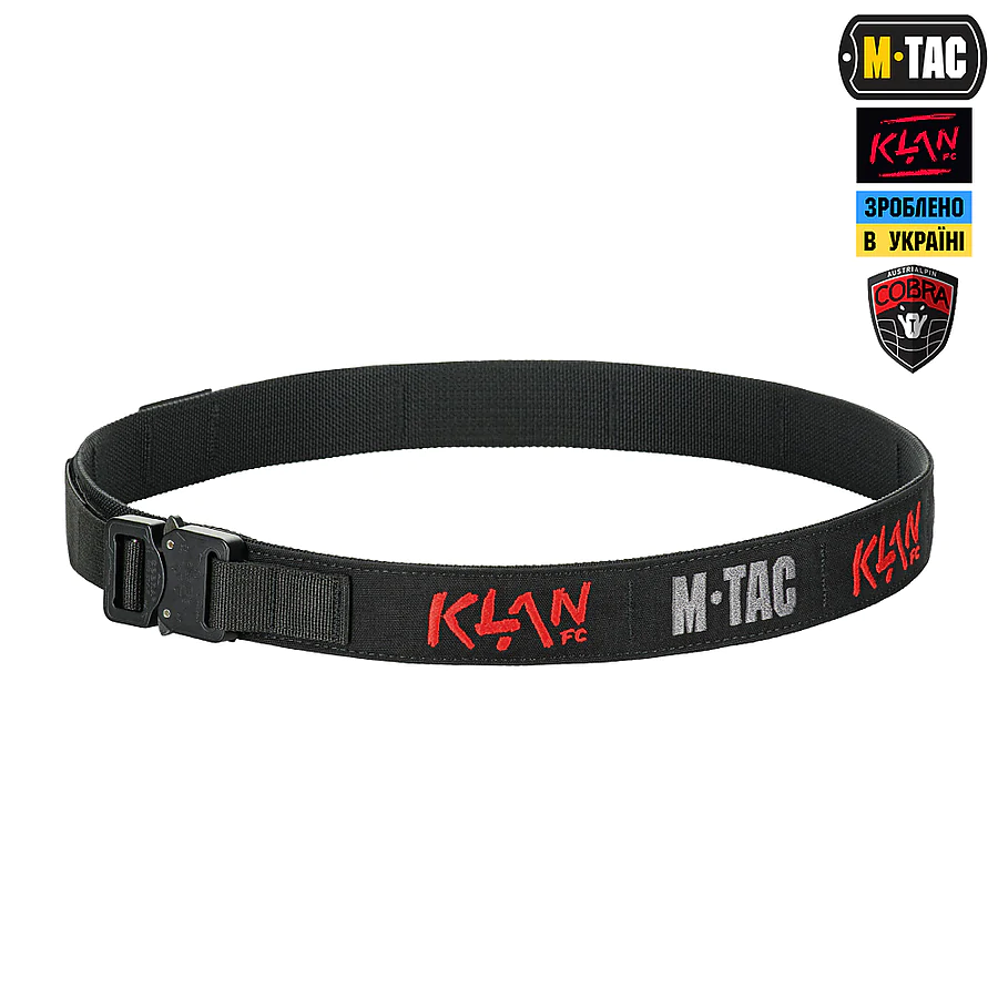Тактический ремень M-Tac KLAN Cobra Buckle Belt. Черный